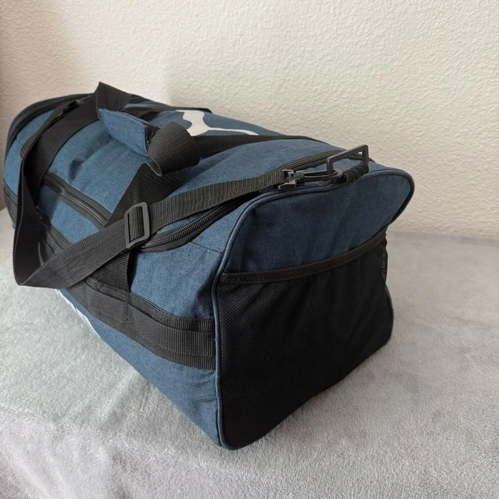 Puma Evercat Demand Duffel Bag-Navy Blue and Black